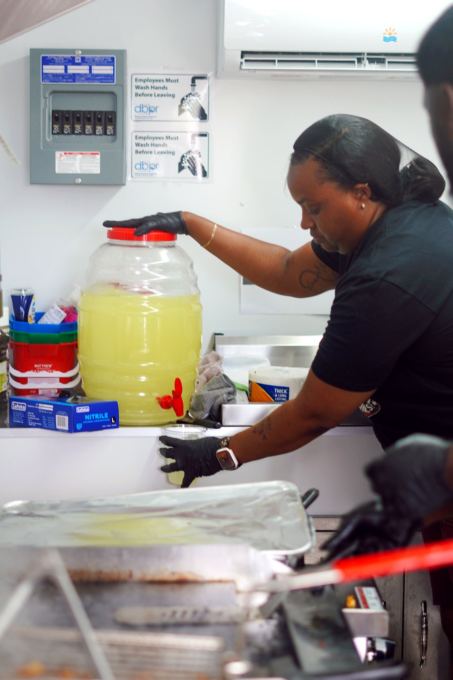 Fresh lemonade in the kitchen
